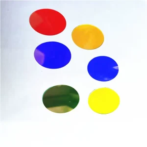 0.3mm 0.5mm 1.0mm Heat-Resistant Dichroic Glass Gobo Lens for LED Lamps