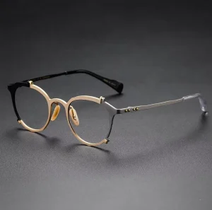 0049 Japanese Design Oval Optical Frames with AC Lenses