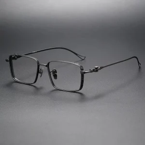 01 EVACULATION Titanium Spectacle Frames Vintage Optical Eyeglass Frames for Men and Women