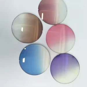 1.499 Single Vision TINTED Gradient HMC CR39 UV400 UC Blue Grey Resin Eye Protection Lenses 70mm Diameter