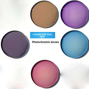 1.56 1.61 1.67 Refractive Indices Prescription Blue Light Blocking Photochromic Resin Lenses Anti Blue Ray Protection Lenses