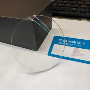 1.56 Anti Blue HMC Blue Cut Clear UV420 Single Vision Green Coating Optical Prescription Lenses