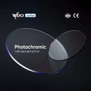 1.56 Eyeglasses Optical Lenses HMC Photochromic Gray Resin Ophthalmic Lenses 72/65mm
