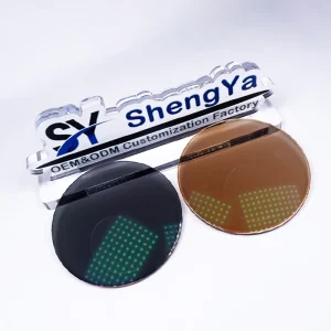 1.56 HMC Bifocal Round-Top Photochromic Aspheric Spectacle Lenses White Blue Resin HC
