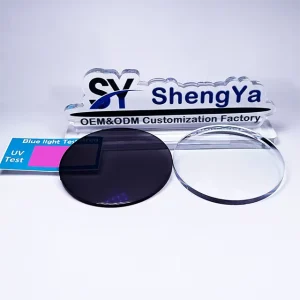 1.56 HMC Photo Grey Anti Blue Light Cut Optical CR39 Spectacle Lentes Opticos Clear Green UC UV420 Manufacturers’ Optical Lens