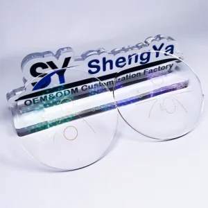 1.56 HMC Progressive Green Multifocal Optical Lenses with Hard Multi Coating EMI AR UV Protection CR39 Resin Material
