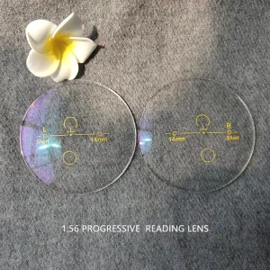 1.56 Multifocal Anti blue Light Lenses Eyeglasses Lens Prescription Lenses Progressive Green Coating Optical Lenses