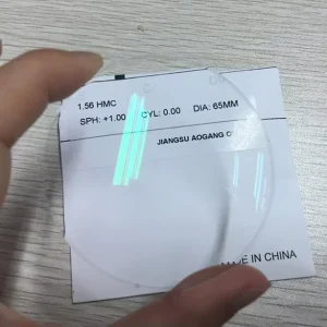 1.56 Optical Spectacle Lenses CR39 HMC