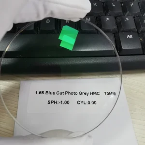 1.56 Photochromic Blue Light Blocking Prescription Resin HMC Anti-Blue Ray Lenses 2C
