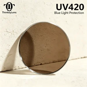 1.56 Photochromic Brown Blue Cut Single Vision UV Protection Resin UC HC HMC Optical Lenses 70mm Diameter