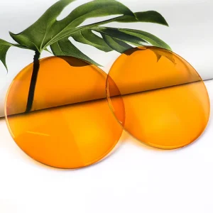 1.56 Photochromic Yellow Color Optical Lenses for Eyeglasses and Sunglasses