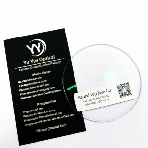 1.56 SHMC Blue Cut Aspheric Bifocal Optical Lenses CR39 UC HC White Clear Blue Green Manufacturer