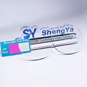1.56 SHMC Progressive Blue Cut UV420 Blue Blocking Super Hydrophobic Multi-Coating Optical Lenses