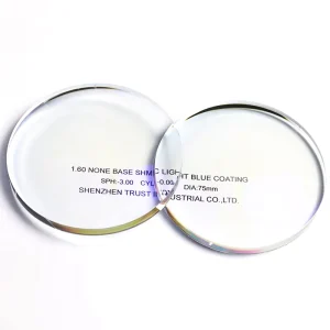 1.56 Single Vision Blue Cut Low Reflection Coated Resin Eyeglass Lenses