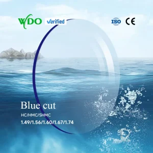1.56 Single Vision Blue Cut UV420 Two-Piece Optical Lenses 75mm Diameter Eyeglass Lenses