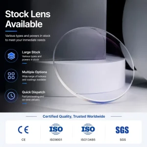 1.56 Spherical HMC Blue-Cut Prescription Optical Lenses for Spectacles