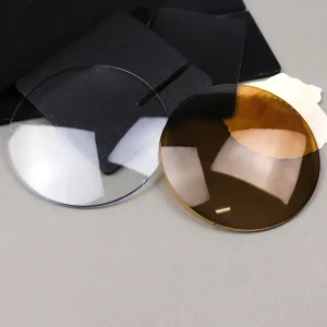 1.56 UC HC HMC UV400 Photochromic Brown Eyeglass and Sunglass Lenses