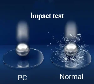 1.59 Polycarbonate Clear SHMC Optical Lenses 70mm Diameter