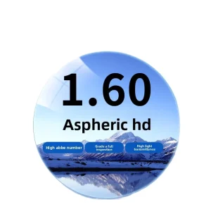 1.60 Transparent Colorless Cut-Block Anti-Radiation UV400 Resin Ophthalmic Eyeglass Lenses
