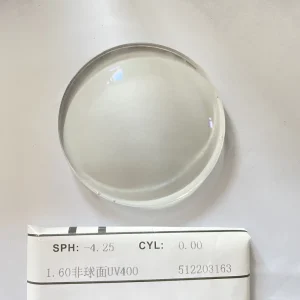 1.60 UV400 ASP Finished Optical Lenses Manufacturer HMC Coating
