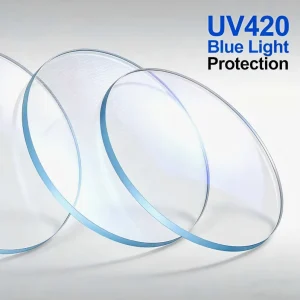 1.67 MR-7 Blue Block Two-Piece Optical Lenses for Eyewear UV420 Protection HMC Coating
