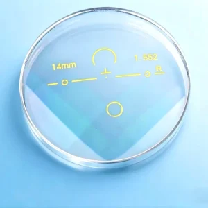 1.67MR-7 RX Two-piece Single Vision Optical Lenses HMC Coating White Clear CR39 Material UV400 Protection