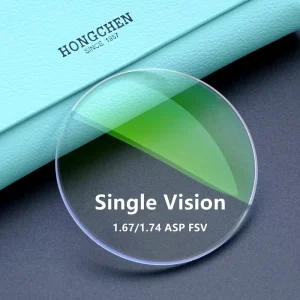 1.74 ASP High Index SHMC UV400 Single Vision Ophthalmic Optical Lenses