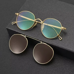 10518T Titanium Dual-Use Eyeglasses and Sunglasses for Men and Women