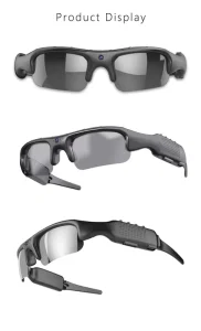 1080P HD WiFi Camera Sunglasses Wearable Sports Action Glasses with Video Photo Recorder TF Card Slot