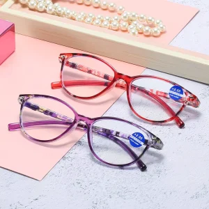 1201 Full Rim TR Frame Presbyopia Minus 250 Blue Ray Blue Filter Supplier Glasses Women Corrective Reading Glasses