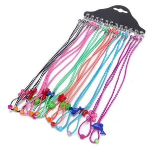 12pcs Colorful Cartoon Adjustable Stretchy Kids Eyeglass Straps