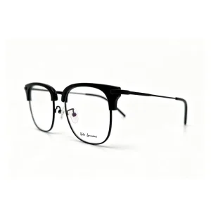 1375 Square Half-Rim Optical Eyewear with Anti-Blue Light and Anti-Reflective Acrylic Lenses