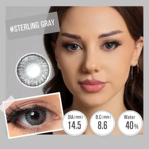 14.5mm Big Eye 3 Tone Colored Contact Lenses Tri Colored Contacts Eyewear Eye Contact Lentes De Contacto