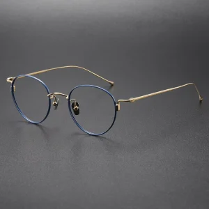 164 Pure Titanium Glasses Frame Men Women Ultra-Light Comfortable Titanium Eyeglasses Optical Eyewear Frame Eyewear