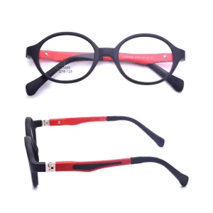 180 Degree Cartoon Pattern Kids Eyewear Baby Eyeglasses Round Durable Full Rim Optic Frame