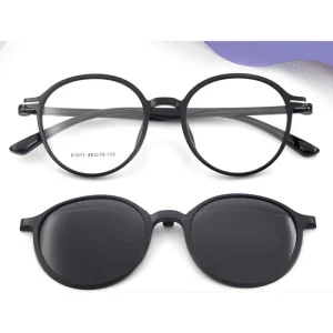 2-in-1 Magnetic Clip-On TR90 Optical Glasses and Sunglasses