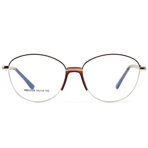 2024New Fashion Mental Optical Frames Clear Eyeglasses Stock Metal Glasses Frame