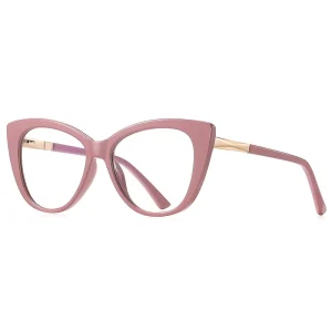 2097 Cat-Eye TR90 Metal Women’s Optical Glasses Frame with Spring Hinge