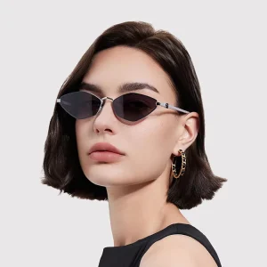 21032 High end Vintage New Fashion Polarized Metal Frame Shades Sunglasses for Women