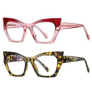 2158 Women’s Vintage TR90 Reading Eyeglass Frames for Computer Use