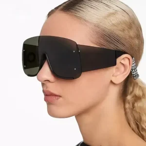 2251 One Piece Lens Fashion Glasses Oversized Sunglasses