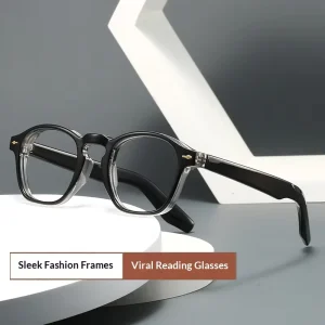2511 New Trendy Anti Blue Light Full Rim Glasses Men Women European American Fashion High End Square HD Reading Glasses