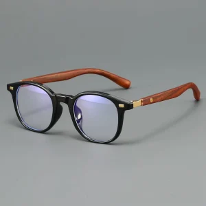 2523 PC Square Full-Rim Glasses, Photochromic Anti-Blue Light, Gray, Non-Prescription
