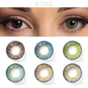 3-Tone Colored Contact Lenses