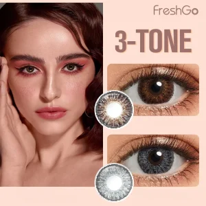 3 Tone Colored Contact Lenses, Yearly Disposable