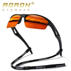 3015-2 Polarized UV385 Sports Half Frame Cycling Sunglasses Color Changing Night Vision Glasses