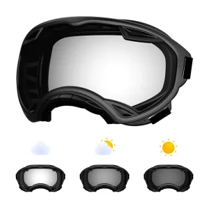 3025 Photochromic Pet Goggles Large Dog Sunglasses Medium-Large Dog Safety Goggles