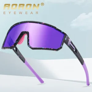 3058 Aoron Design Fashion Sports Adjust Nose Pad PC Frame Customization Outdoor Ski Polarized Sunglasses UV Sun Glasses