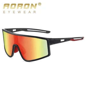 3091 Oversized One-Piece UV400 Polarized Cycling Sunglasses
