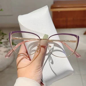3104 Women’s Metal Cat-Eye Optical Eyeglasses for Computer Use